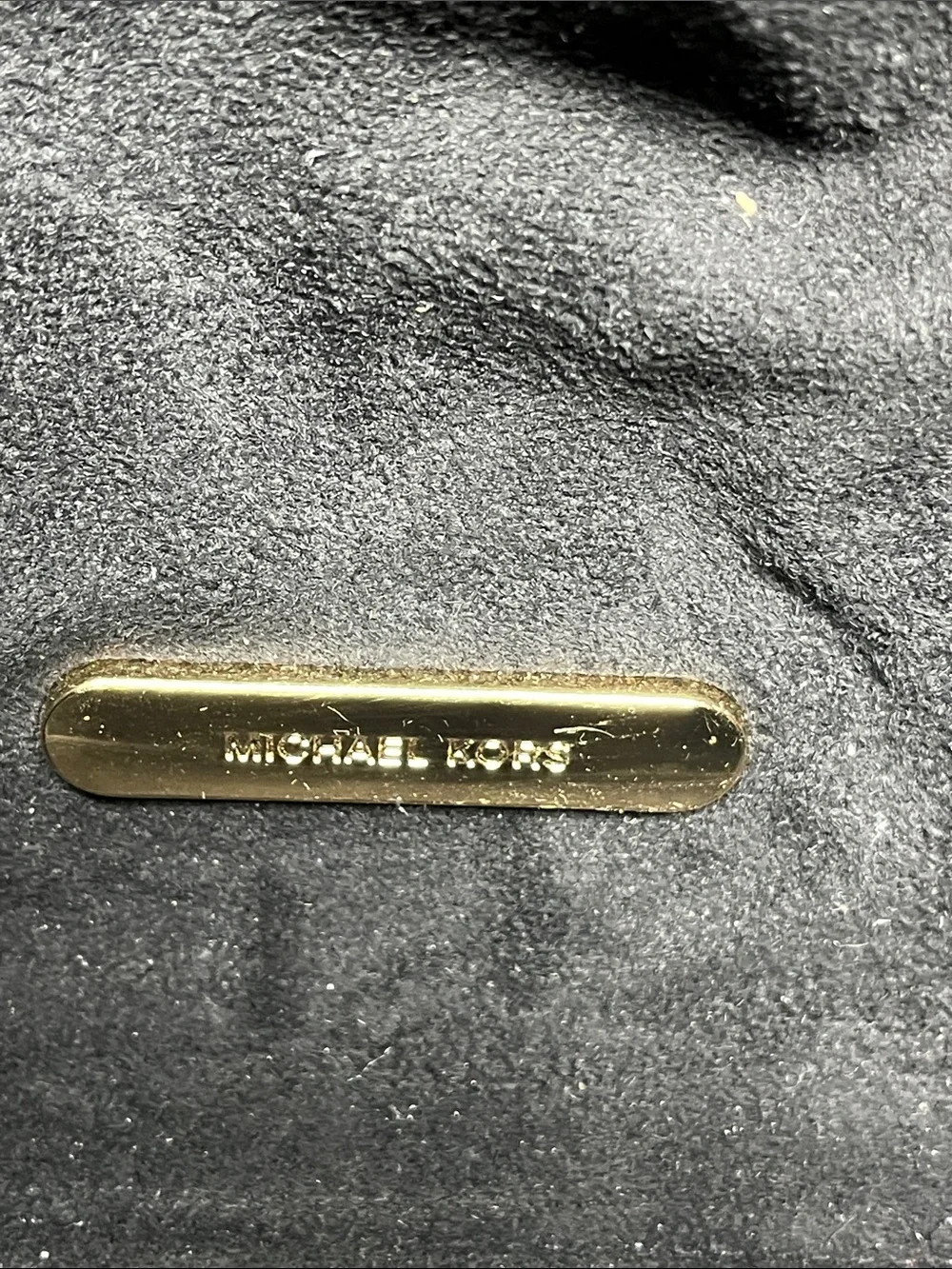 MICHAEL KORS PHOEBE LARGE TWO TONE BUCKET BAG GRAY AND BLACK GOLD NWOT